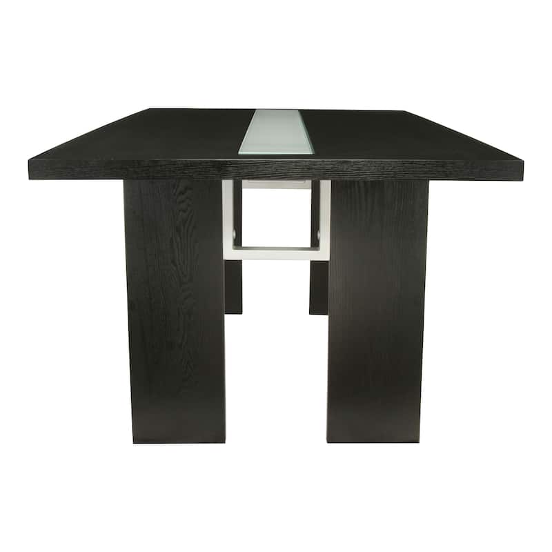 Furniture of America Lumina Contemporary 76-inch Glass Dining Table With LED