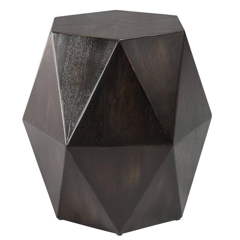 Uttermost Volker Geometric Accent Table - Black - 18"W x 18"H x 16"D