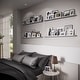 preview thumbnail 7 of 8, Wallniture Denver TJ 46" Picture Ledge Wall Shelves, Gray, Set of 4 - Gray