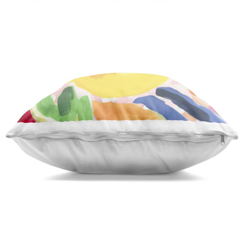 Stupell Vivid Lively Florals Decorative Printed Throw Pillow Design by June Erica Vess