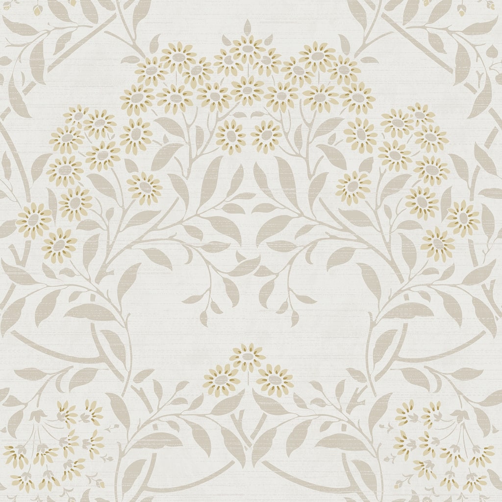 Arthouse Penelope Light Yellow Floral Damask Wallpaper