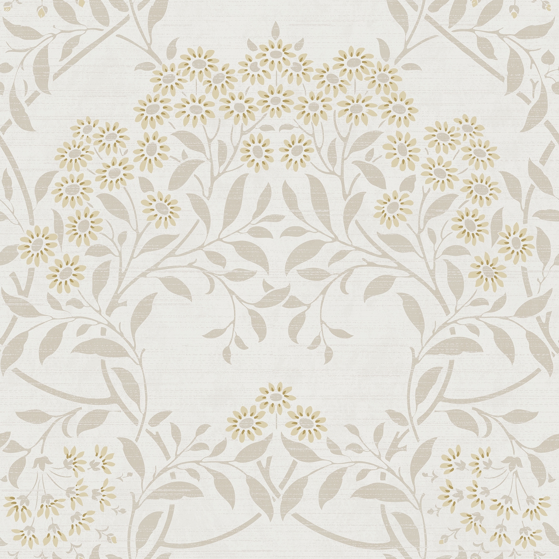 Arthouse Penelope Light Yellow Floral Damask Wallpaper