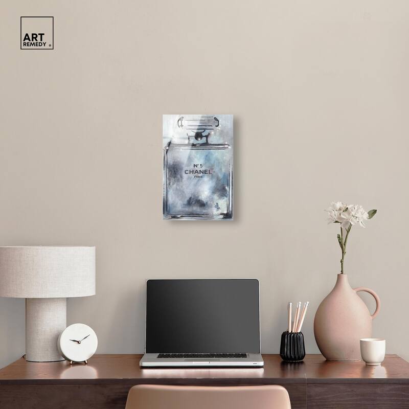 Doll Memories - Grey Perfume Acrylic by Art Remedy, Ready to Hang