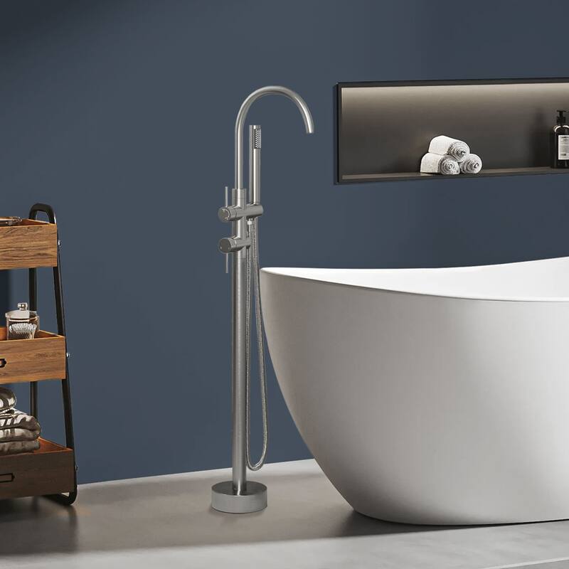 Topcraft Freestanding Bathtub Faucet with Handheld Showerhead
