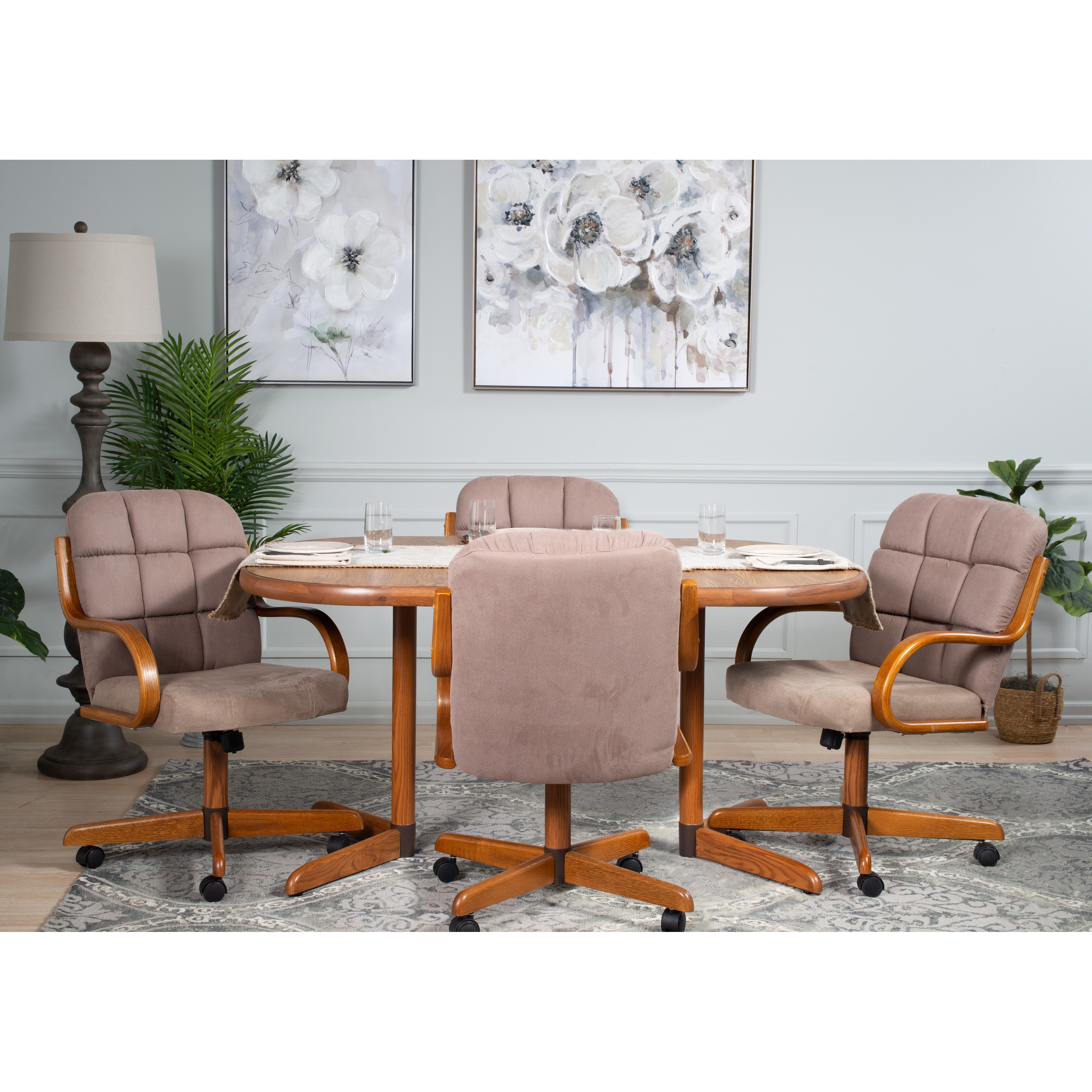 Dining room sets deals with wheels