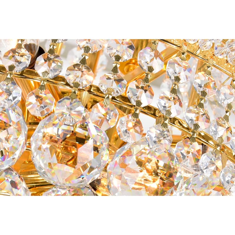 Empire 8 Light Floor Lamp With Gold Finish