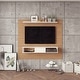 preview thumbnail 10 of 15, Mid-century 2-shelf 70-inch TV Panel Tuscan-White
