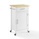 preview thumbnail 4 of 14, Crosley Savannah Wood Top Compact Kitchen Island/Cart - 15.75"d x 22.25"w x 37"h