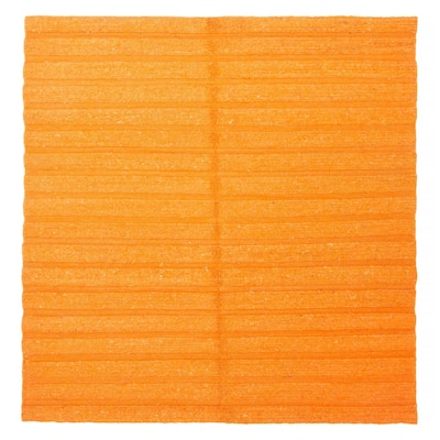 ECARPETGALLERY Flat-Weave Natural Burnt Orange Wool Tapestry Kilim - 6'4 x 6'4