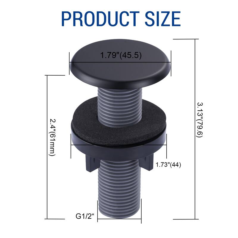 WOWOW 1-3/4 in.Kitchen Sink Hole Cover in Modern