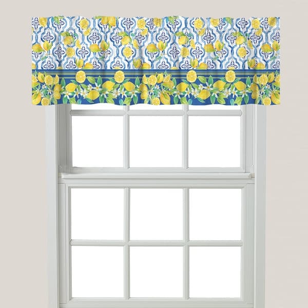 slide 1 of 1, Lovely Lemons Window Valance - 60" x 18"