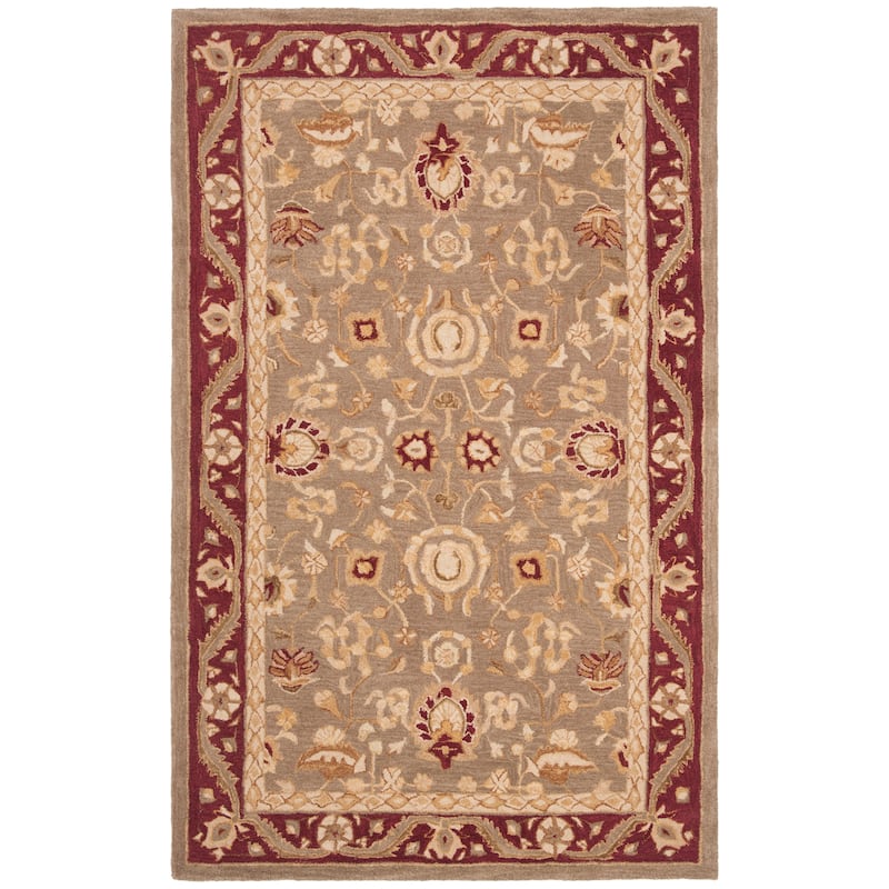 SAFAVIEH Handmade Anatolia Bibi Traditional Oriental Hand-spun Wool Rug