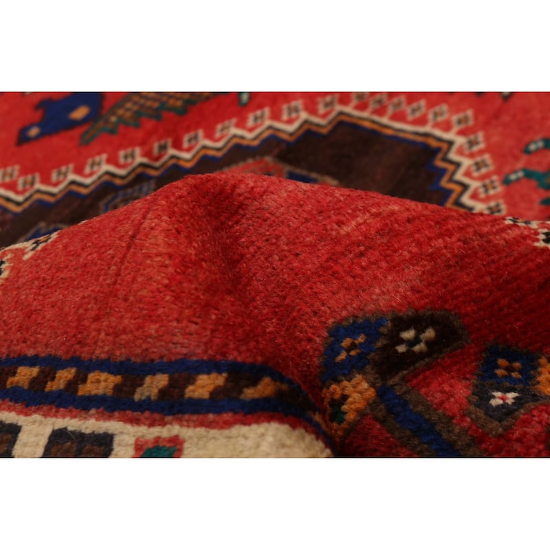 ECARPETGALLERY Hand-knotted Melis Red Wool Rug - 5'4 x 9'7