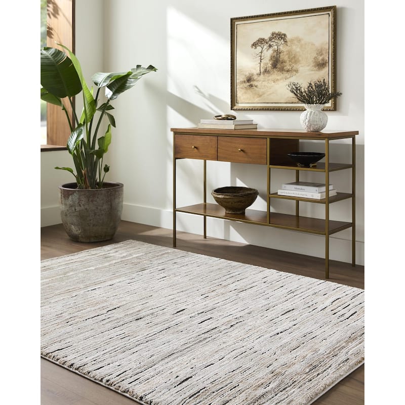 Livabliss Montana Modern & Contemporary Area Rug - Light Beige - 9'2" x 12'