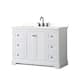 Option White / White Quartz Top / Matte Black Hardware