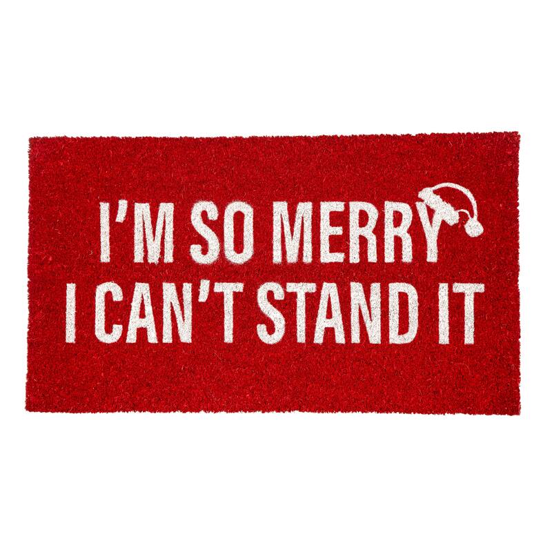 Merry Holiday Coir Mat