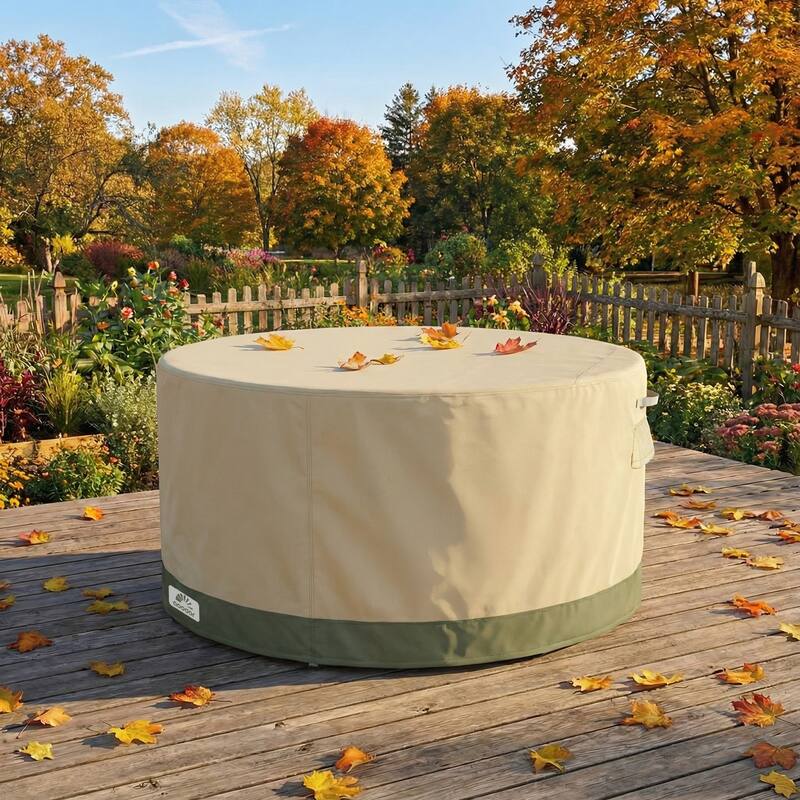 Aoodor Heavy Duty Outdoor Round Furniture Set Cover
