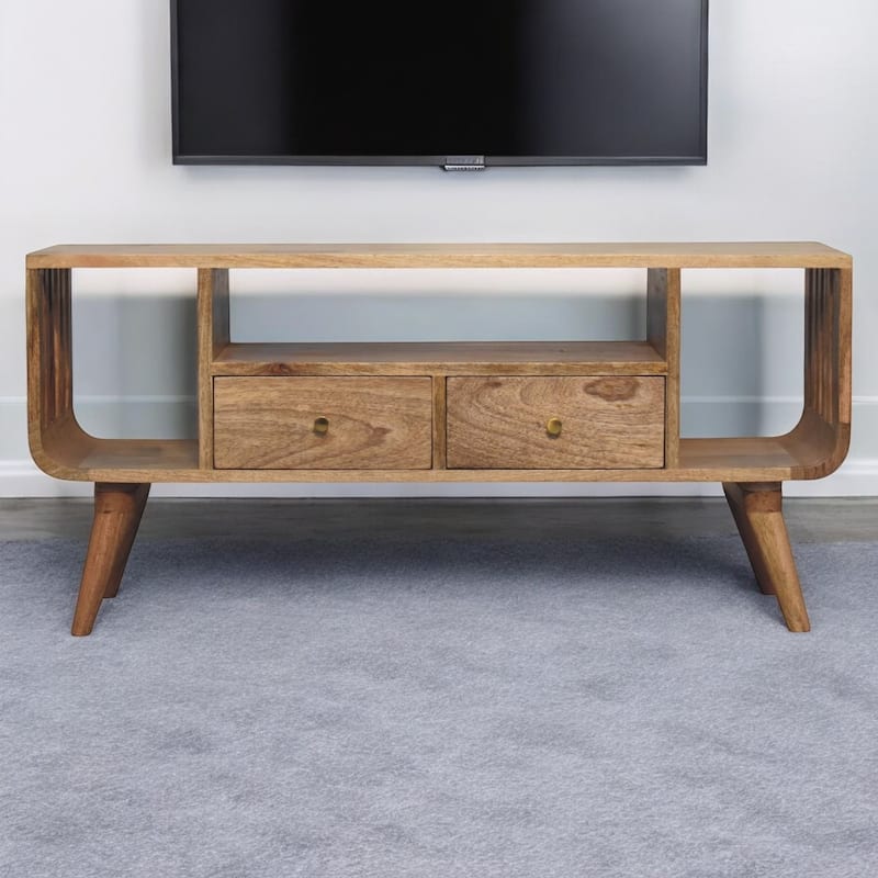 Artisan Furniture Solid Wood Soba Nordic Multi Media Unit