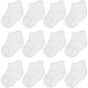 preview thumbnail 1 of 4, CozyWay CozyWay Non-Slip Ankle Grip Socks, Unisex, 1-3 Years, White - 12 pair