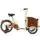 preview thumbnail 2 of 8, Outdoor Foldable Mini Cargo Bike with Cargo Basket and Training Wheels