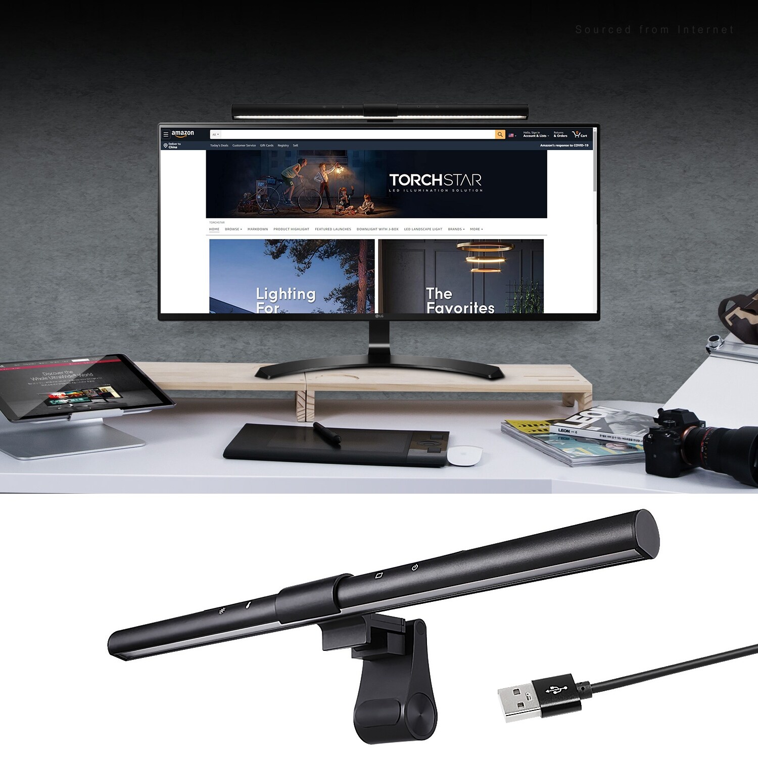 Usb led computer light on sale