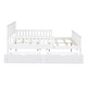 preview thumbnail 16 of 55, Solid Wood Platform Bed Frame with Guardrails and 2 Storage Drawers