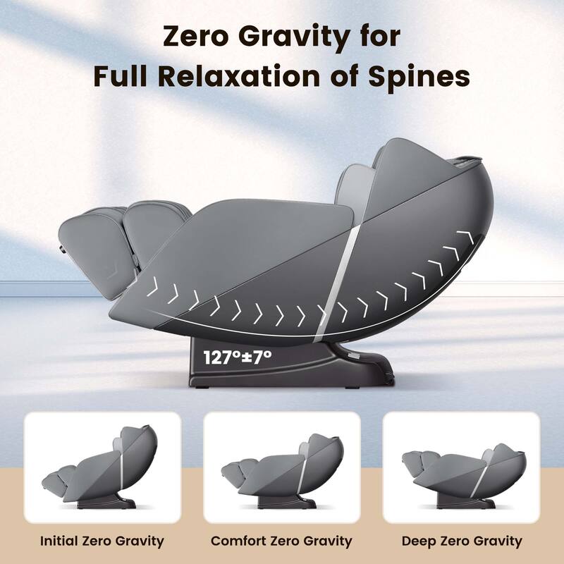 Comfort Full Body Massage Chair with Voice Control Heat Foot Roller