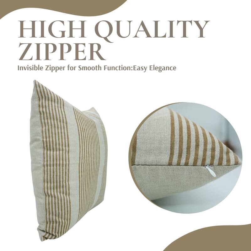 Fabdivine Polka Dots Grey Pure Linen Cushion Cover Soft, 12x20 Inches Handmade Block Print Bedroom or Farmhouse Décor, Shivri