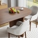 preview thumbnail 33 of 40, 67" Nordic Style Oval Dining Table - for 6 People