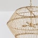 preview thumbnail 3 of 2, Wren 4-light Matte Brass Pendant