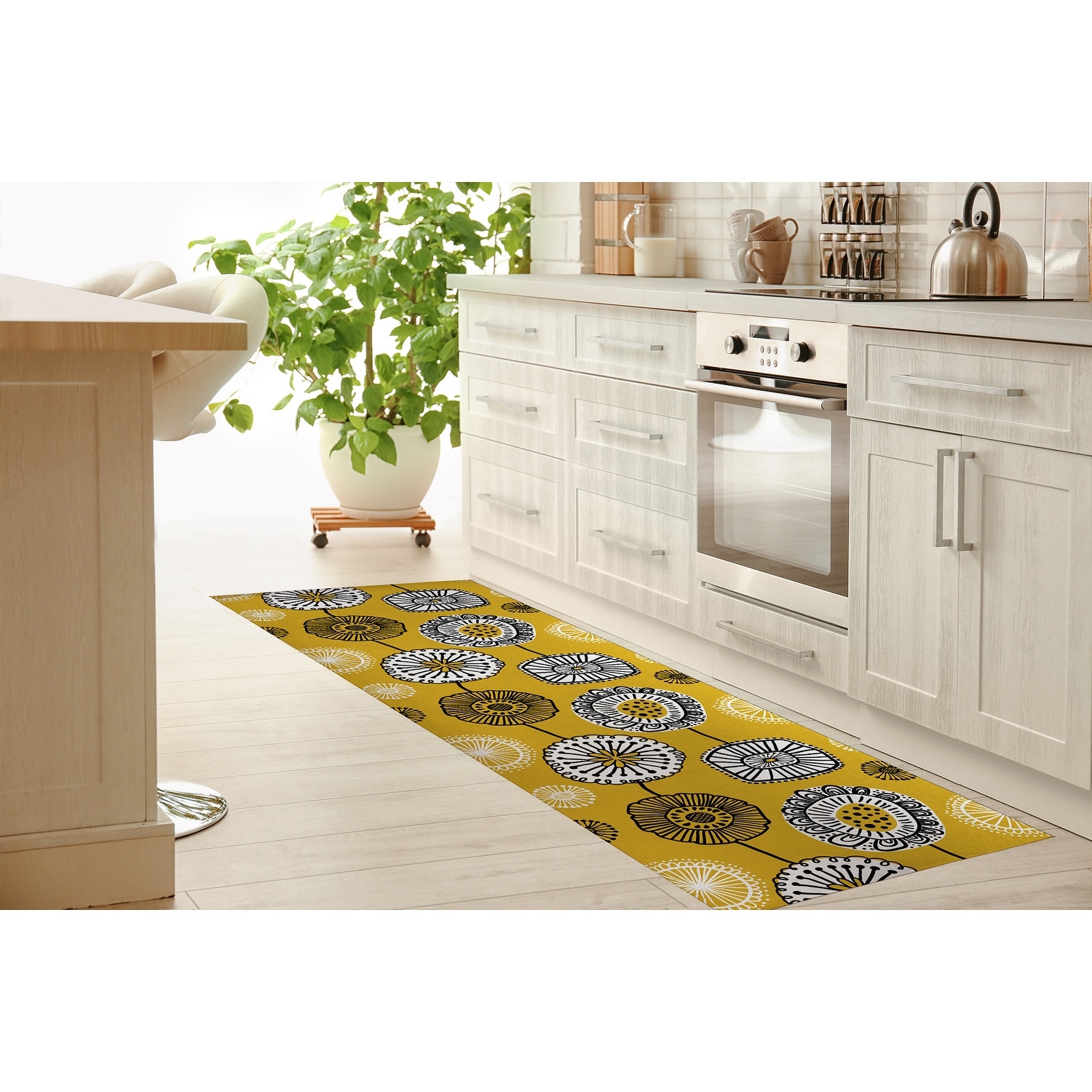  Pauwer Boho Kitchen Rugs Sets of 3 Farmhouse Kitchen Runner Rugs  and Mats Non Skid Washable Kitchen Mats for Floor Cushioned Waterproof  Kitchen Floor Mat Laundry Room Area Rug Runner Carpet 