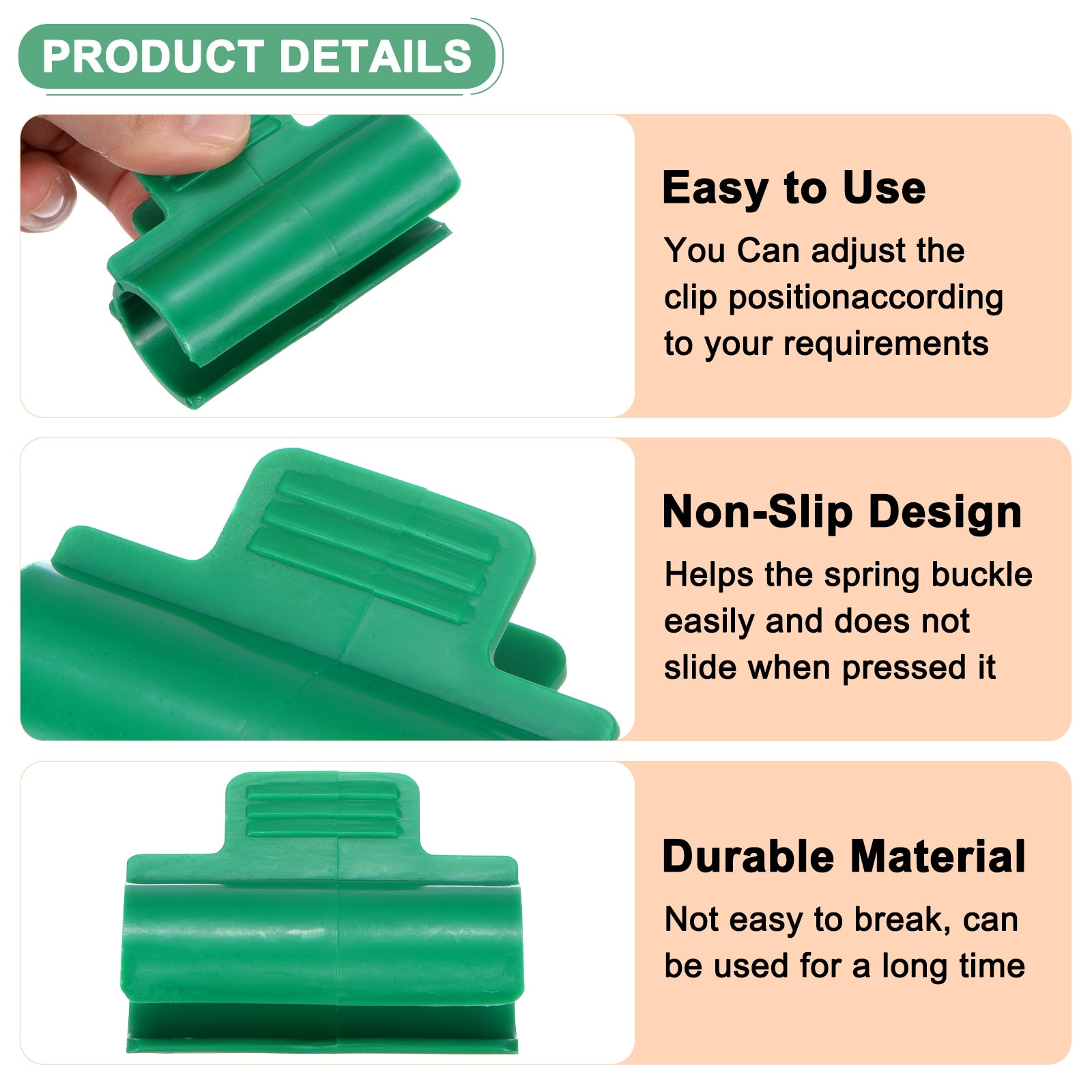 Greenhouse Clamps Greenhouse Film Clamps Shading Net Rod Clip for Garden Net/Row Cover/Greenhouse Plastic