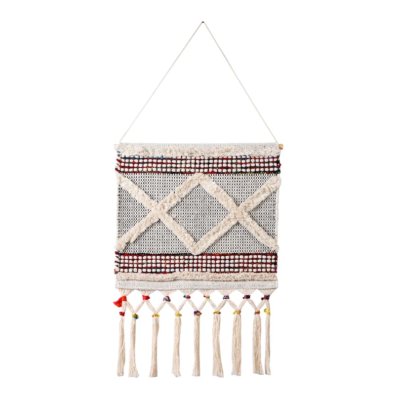 Sevita Boho Chindi Textured Wall Hanging - 19.5" x 36"