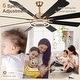 preview thumbnail 19 of 35, Bella Depot 72" Modern Large Ceiling Fan 6-speed Reversible with Dimmable Light and Remote for Family Room