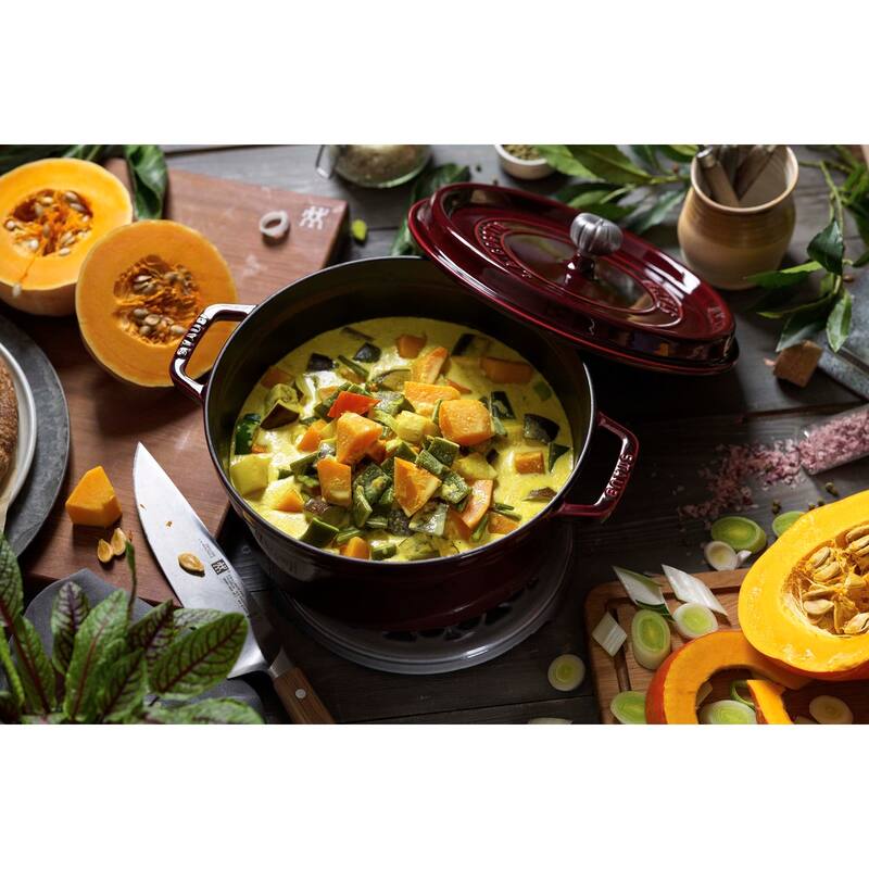 STAUB Cast Iron 5.5-qt Round Cocotte