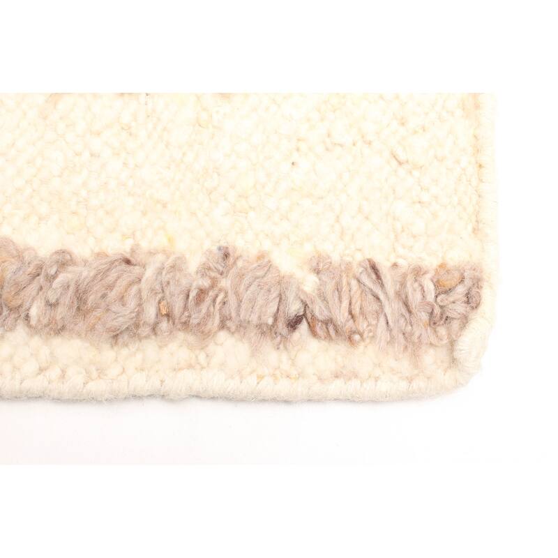 ECARPETGALLERY Braid weave Sienna Tan Wool Rug - 5'3 x 7'9