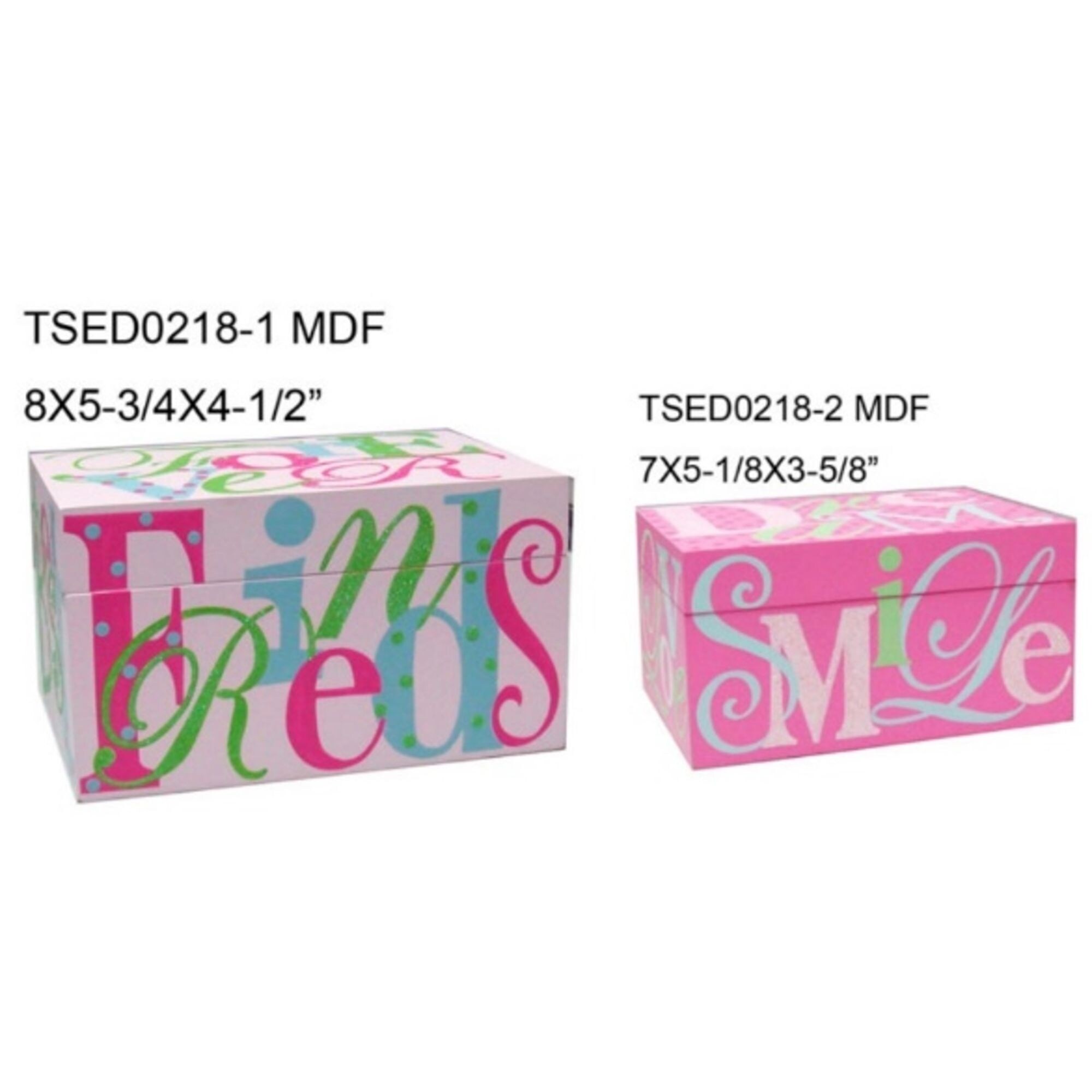 Shop Black Friday Deals On 8 Pink And Green Friends And Smile Decorative Storage Boxes On Sale Overstock 31848483