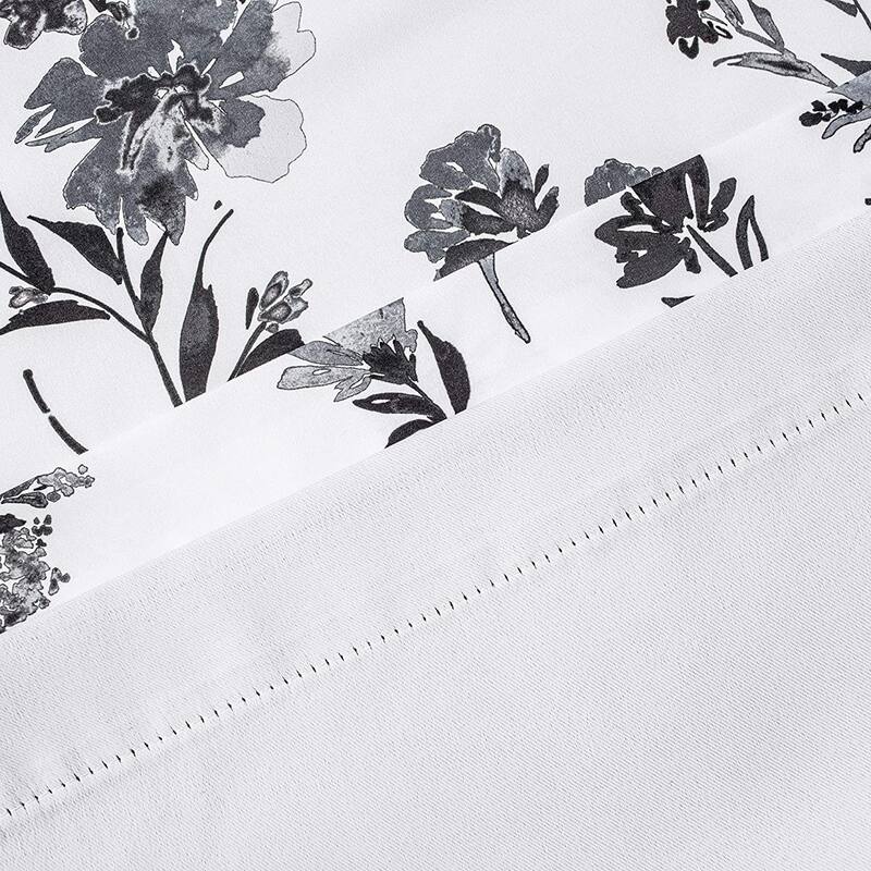 DriftAway Sylvia Floral Botanical Herbs Watercolor Printed Pattern Lined Blackout Window Curtain Valance
