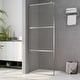 preview thumbnail 69 of 71, vidaXL Walk-in Shower Wall multi size Half Frosted ESG Glass Black