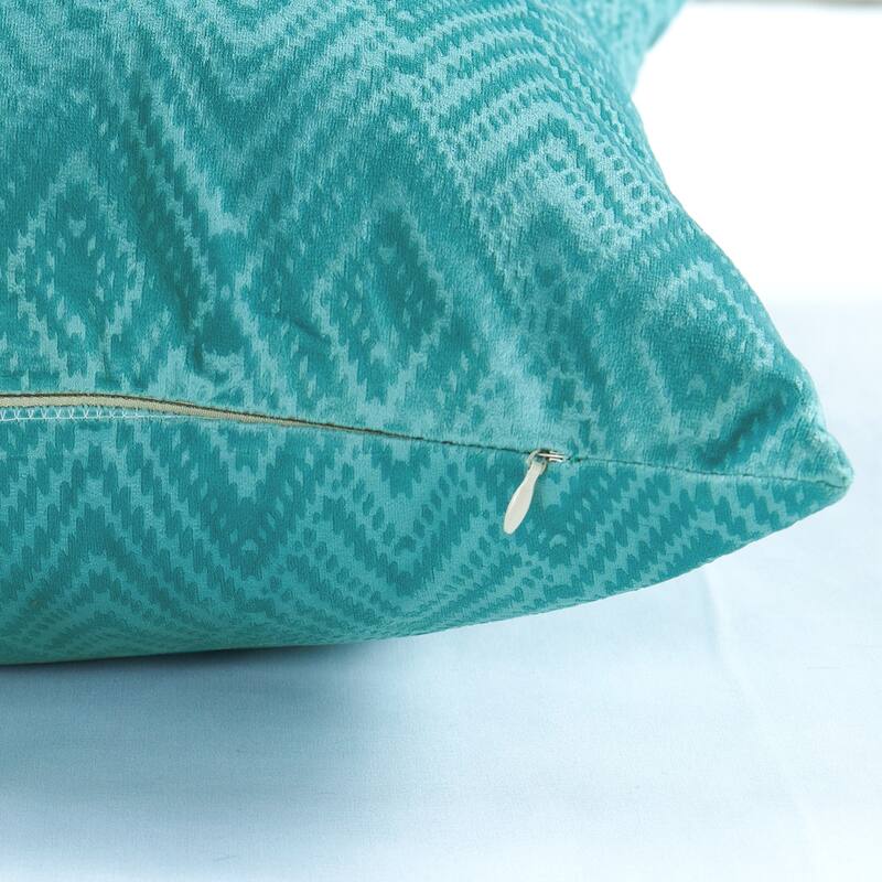 Tonopah Ikat Velvet Throw Pillow Cover Set, NO INSERT