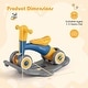 preview thumbnail 4 of 6, 3 in 1 Rocking Horse Kids Ride on Toy Balance Bike w/ 4 Wheels