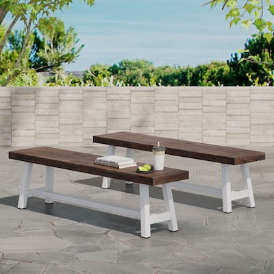 Outdoor Carlisle Benches,(Set Of 2)