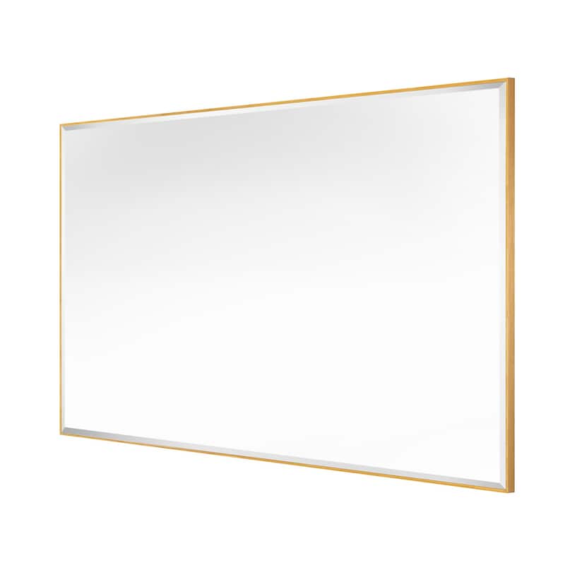 Rectangle Metal Framed Beveled Edge Bathroom Vanity Mirror