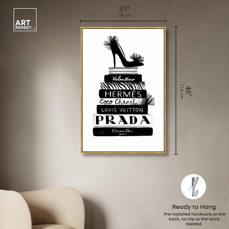 Library Luxe Canvas by Art Remedy