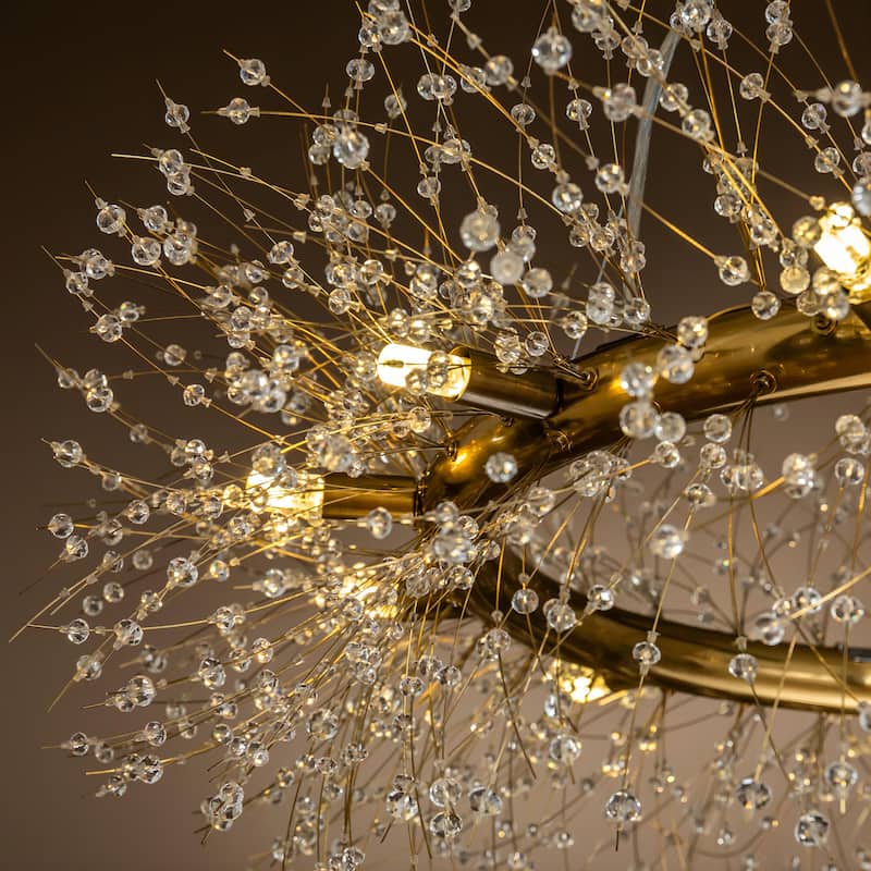 Modern Firework Crystal Chandelier for Dining Room and Living Room