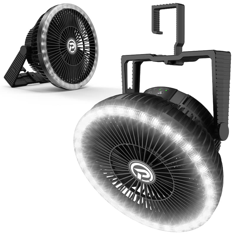 10000mAh 8-Inch Rechargeable Battery Powered Tent Fan