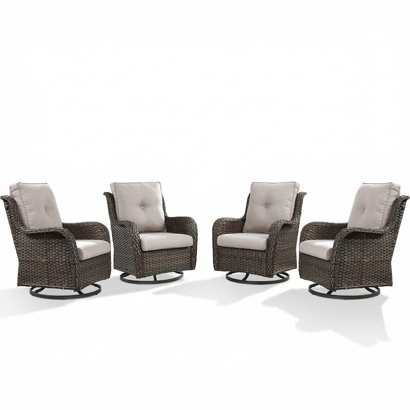 Pocassy Outdoor Patio Wciker Sofa Furniture Set of Chair Table.