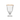 Set of 6 Short Stem Water Glasses with Gold Rim