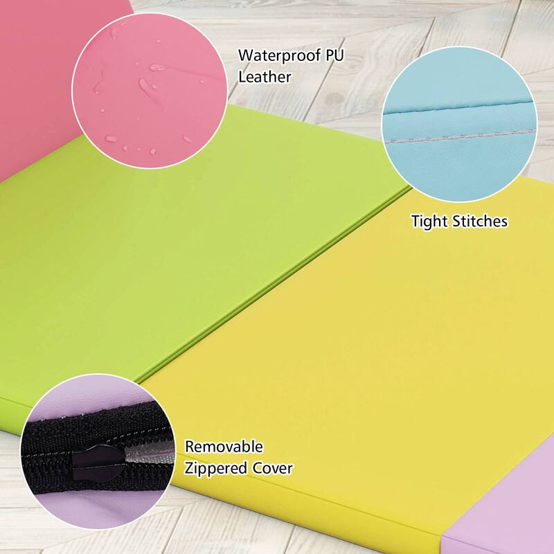 Costway 5-Panel Folding Gymnastics Thick Mat 6.6' x 2.5' Tumbling Mat - See Details