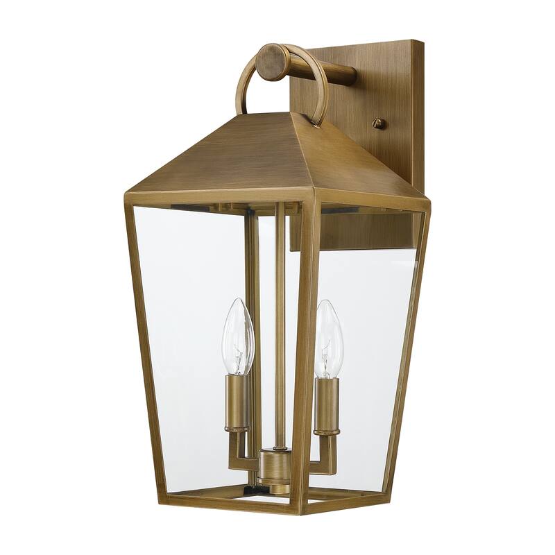 2-Light Outdoor Wall Lantern Sconce